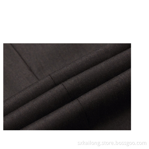 Solid Brown 100% Wool Men's Pants Suit Pants